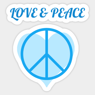 LOVE & PEACE Sticker